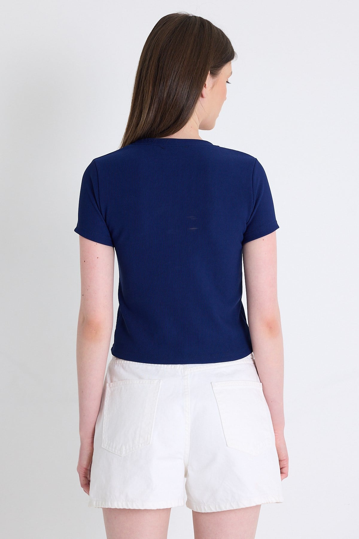 Laci Kurdele Detay Crop Tişört 2202