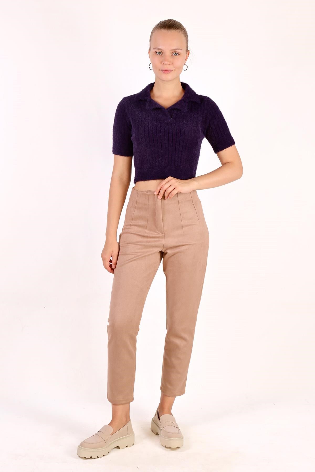 Laci Polo Yaka Fitilli Kazak 24162