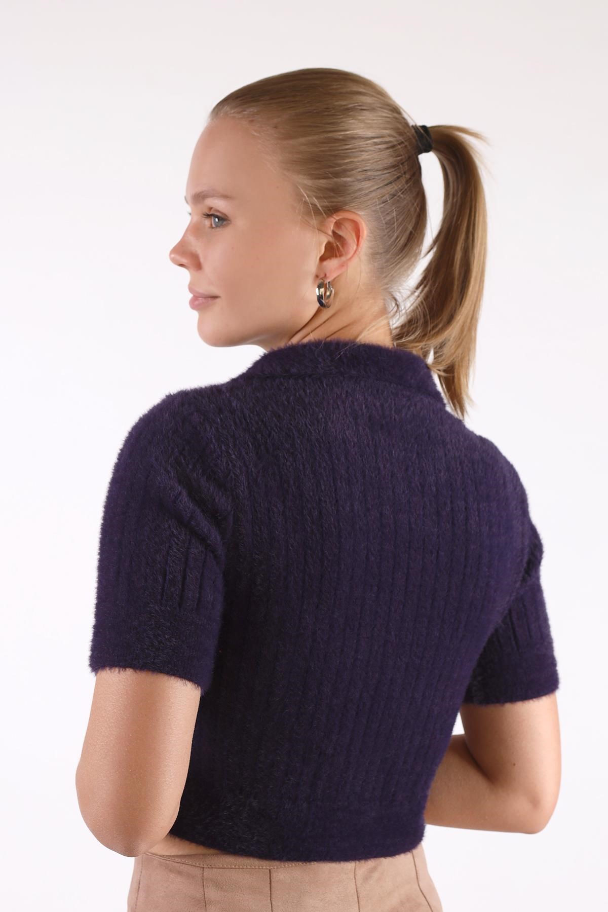 Laci Polo Yaka Fitilli Kazak 24162