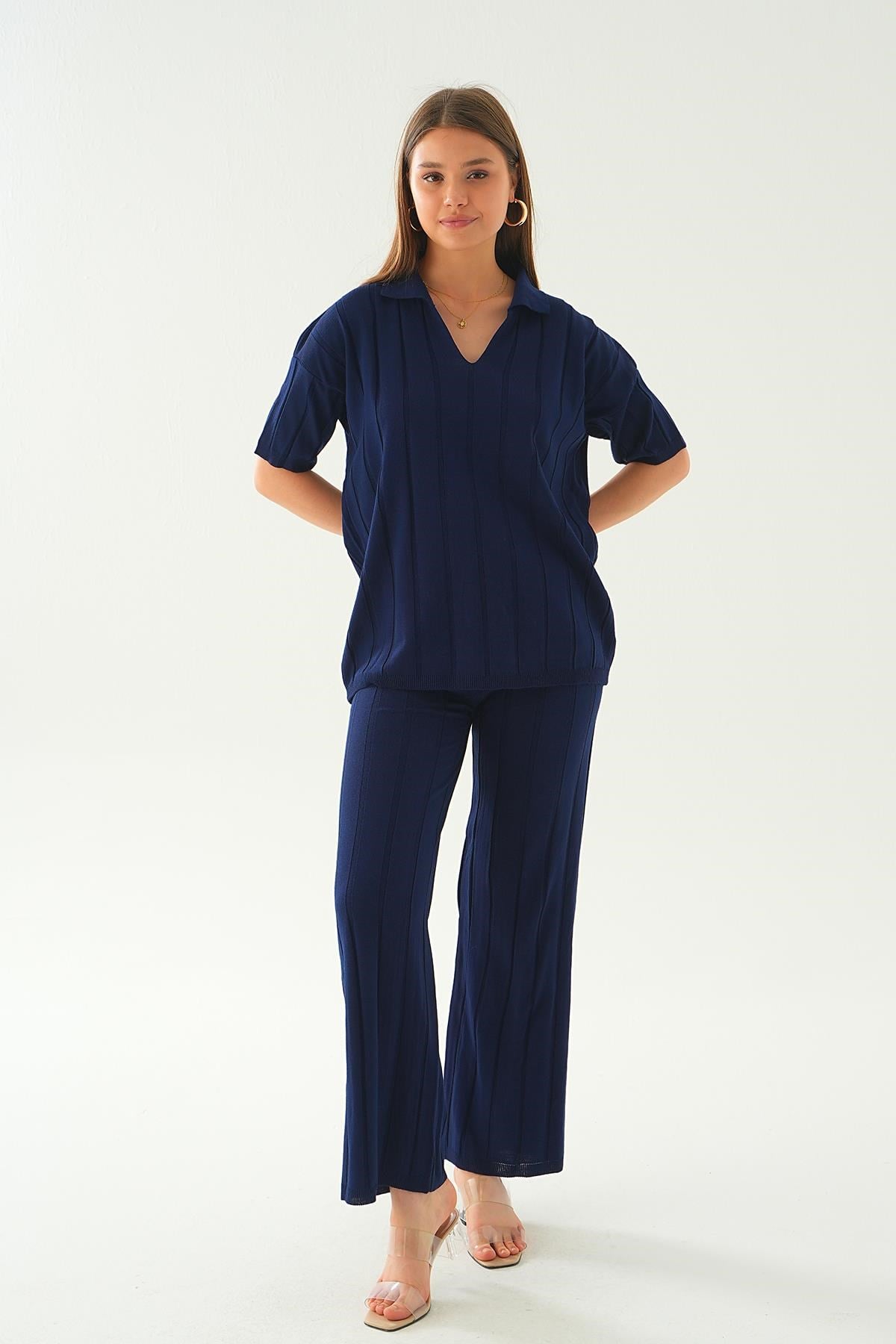 Laci Polo Yaka Pantolon Takım 7743
