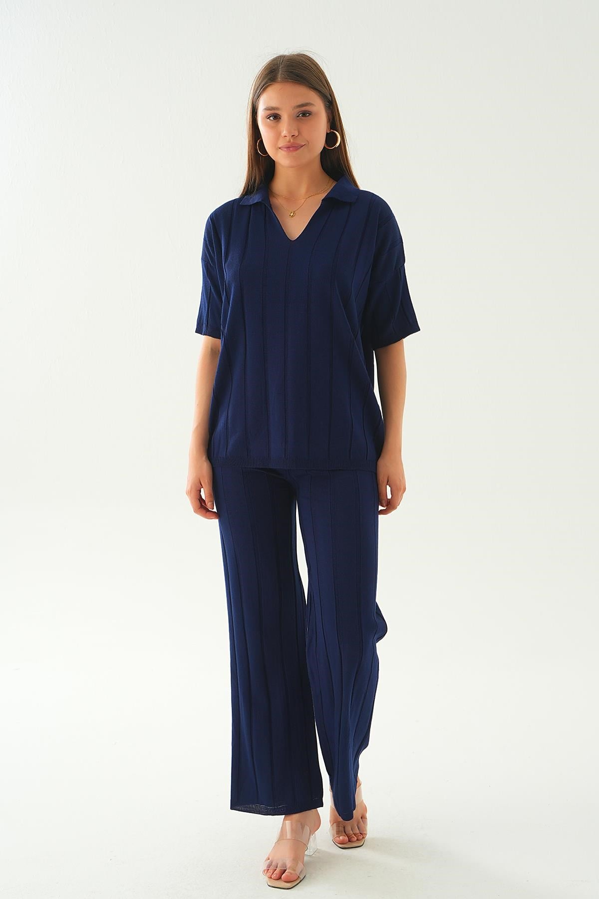 Laci Polo Yaka Pantolon Takım 7743