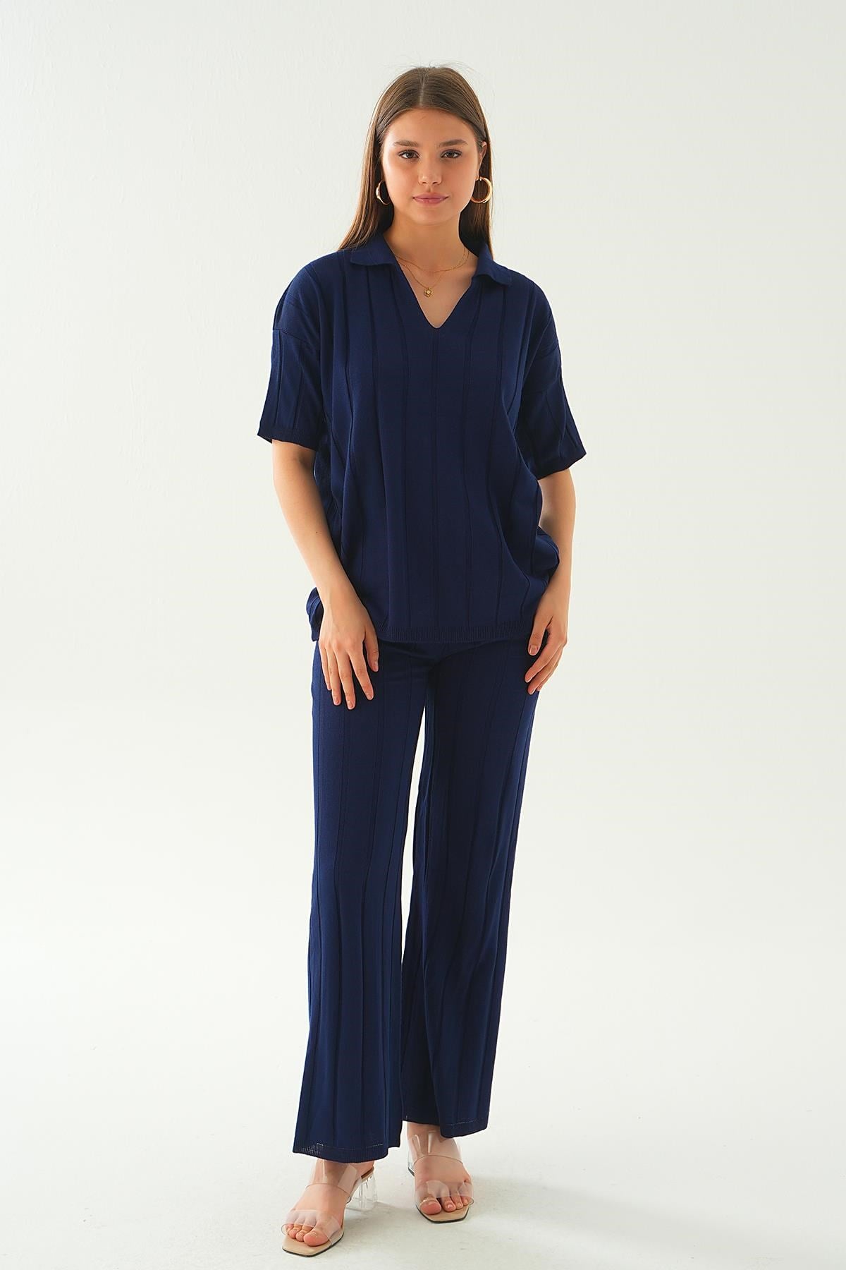 Laci Polo Yaka Pantolon Takım 7743
