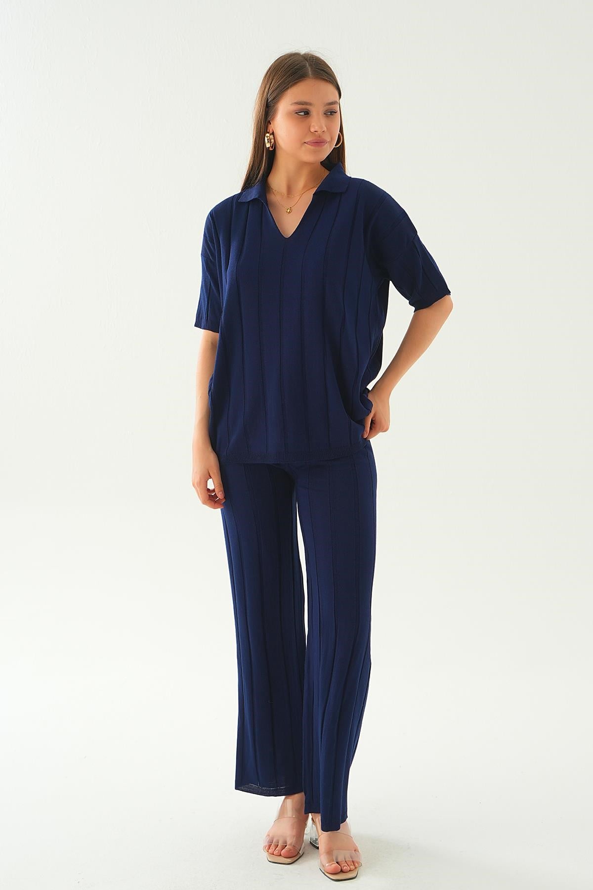 Laci Polo Yaka Pantolon Takım 7743