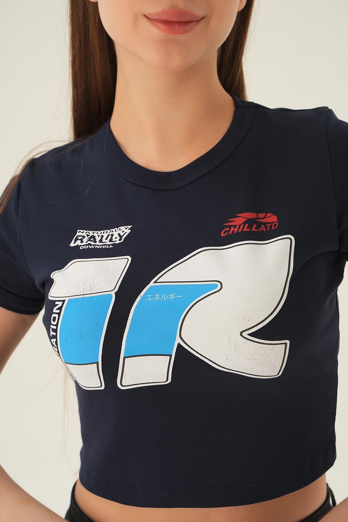 Laci Rally Baskı Kısa Tişört 3911