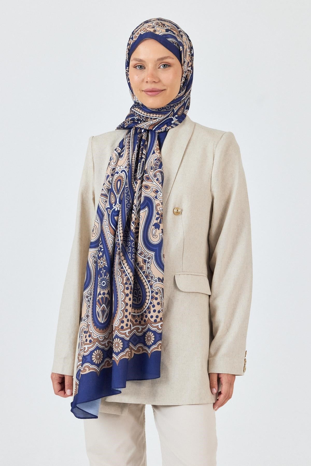 Laci Retro Desenli Şal 5684