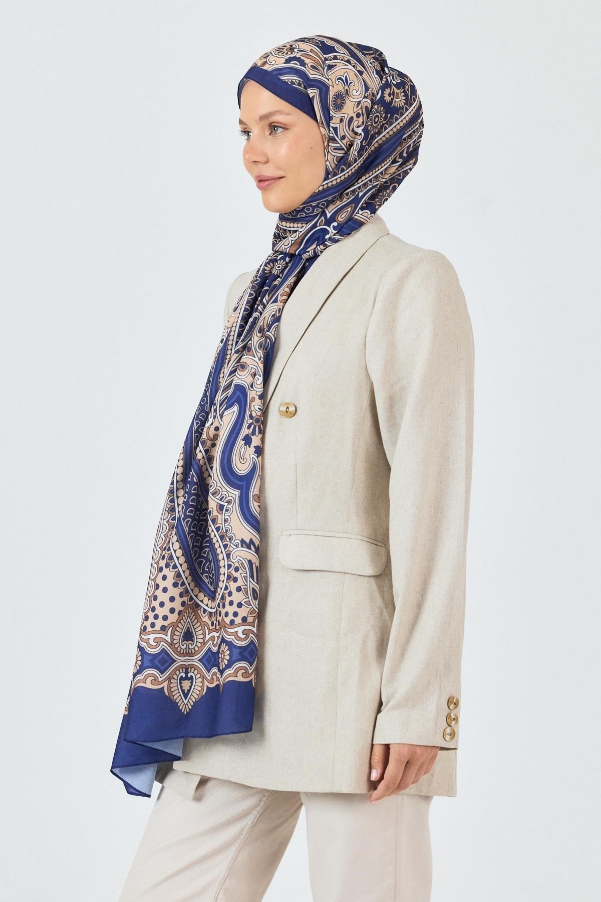 Laci Retro Desenli Şal 5684