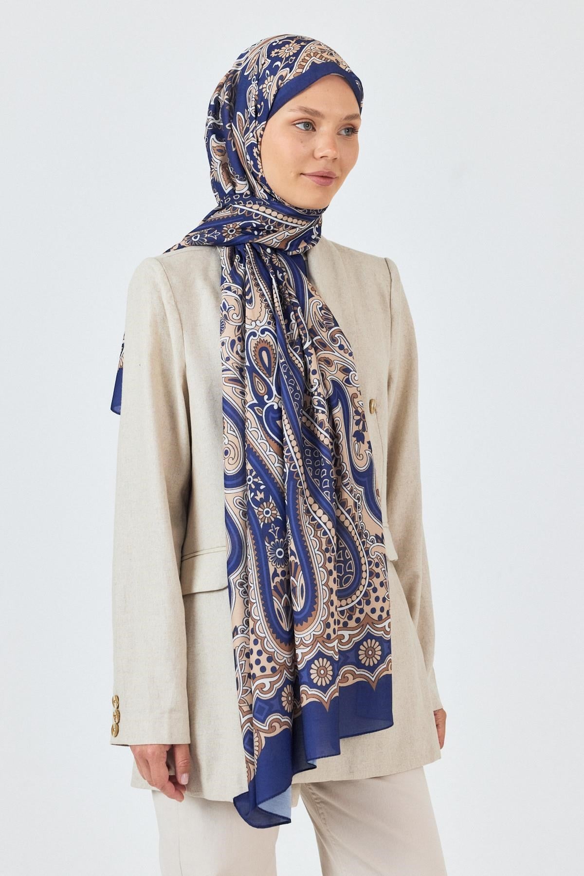 Laci Retro Desenli Şal 5684