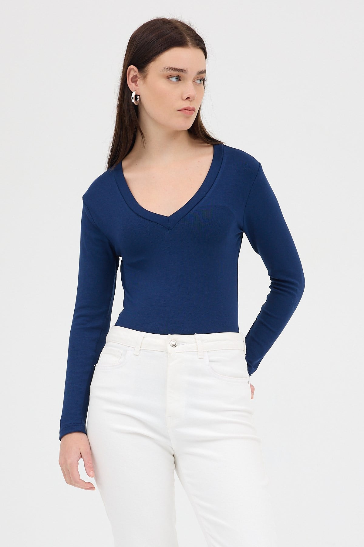 Laci V Yaka Uzun Kol Body 1452
