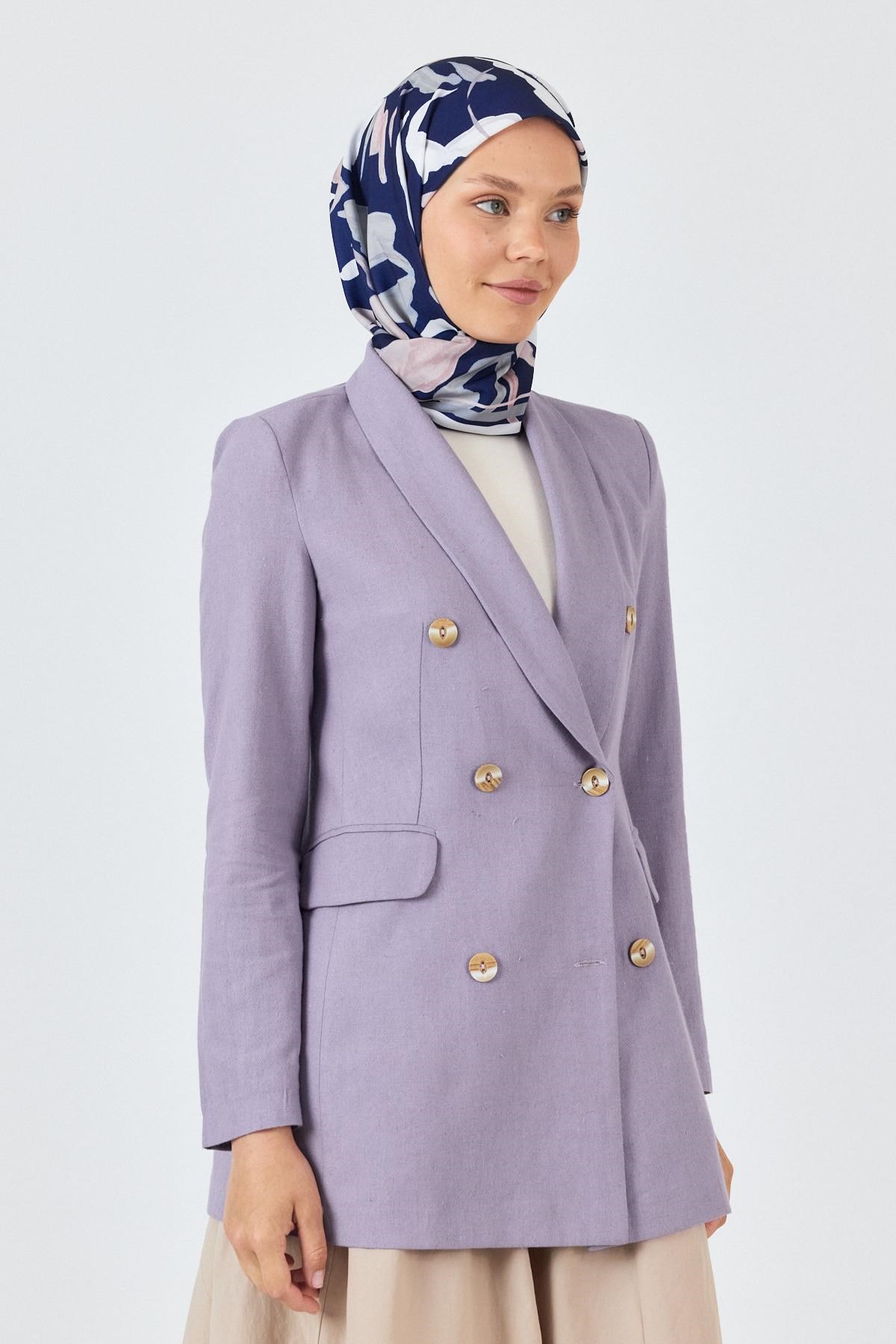 Laci Yaprak Desenli Eşarp 3004