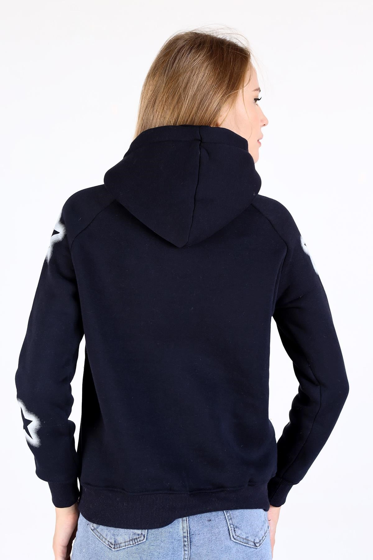 Laci Yıldız Baskı Fermuarlı Sweat 9139M