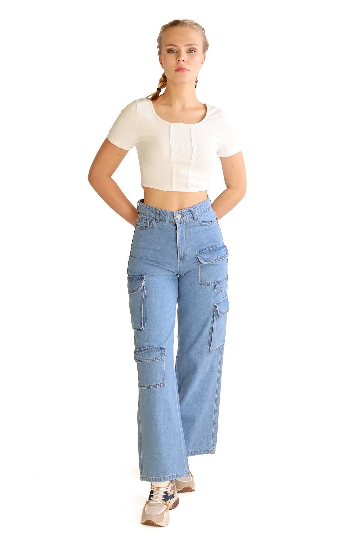 Mavi Kargo Cep Detay Jean 13100