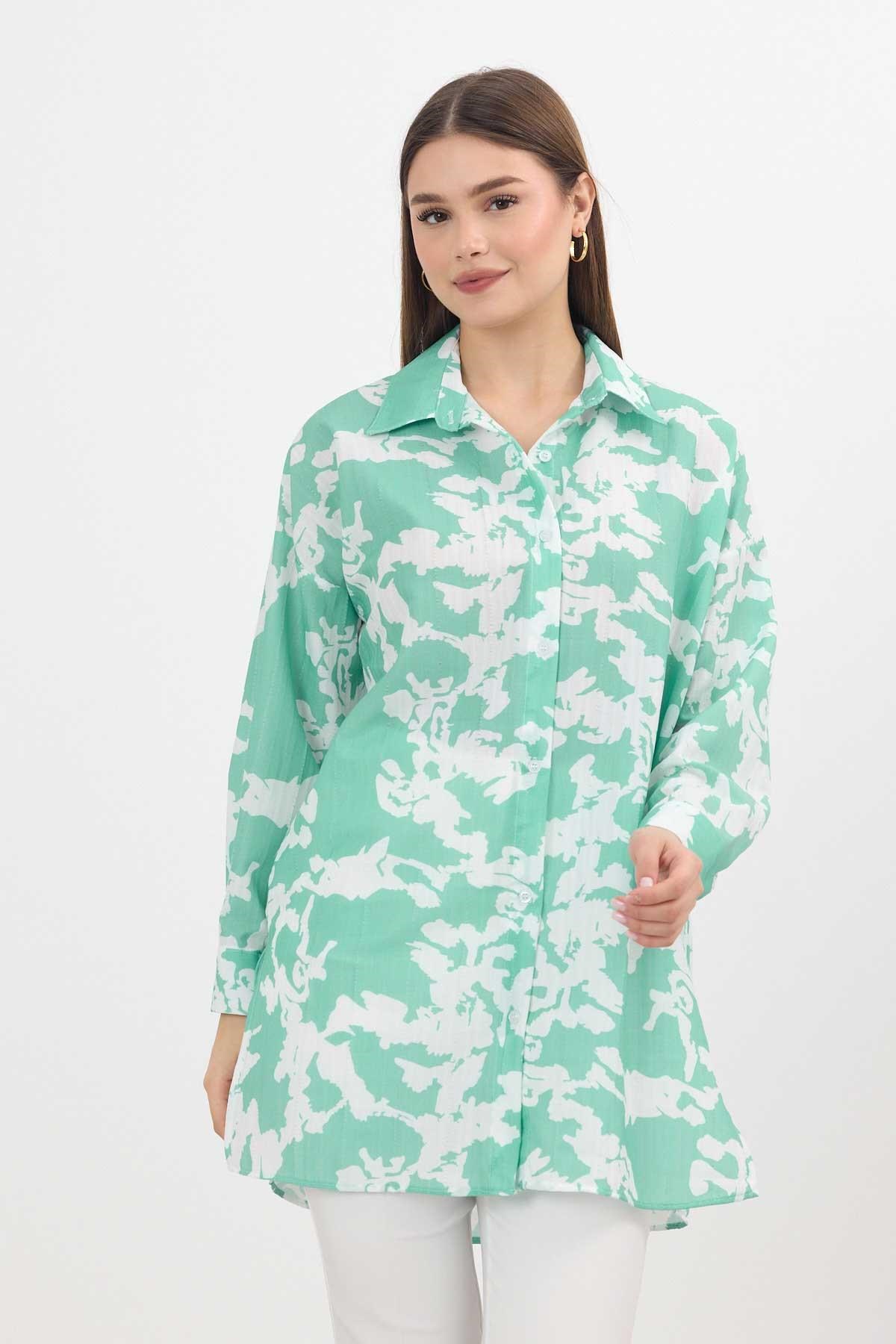 Mint Desenli Tunik 4401A