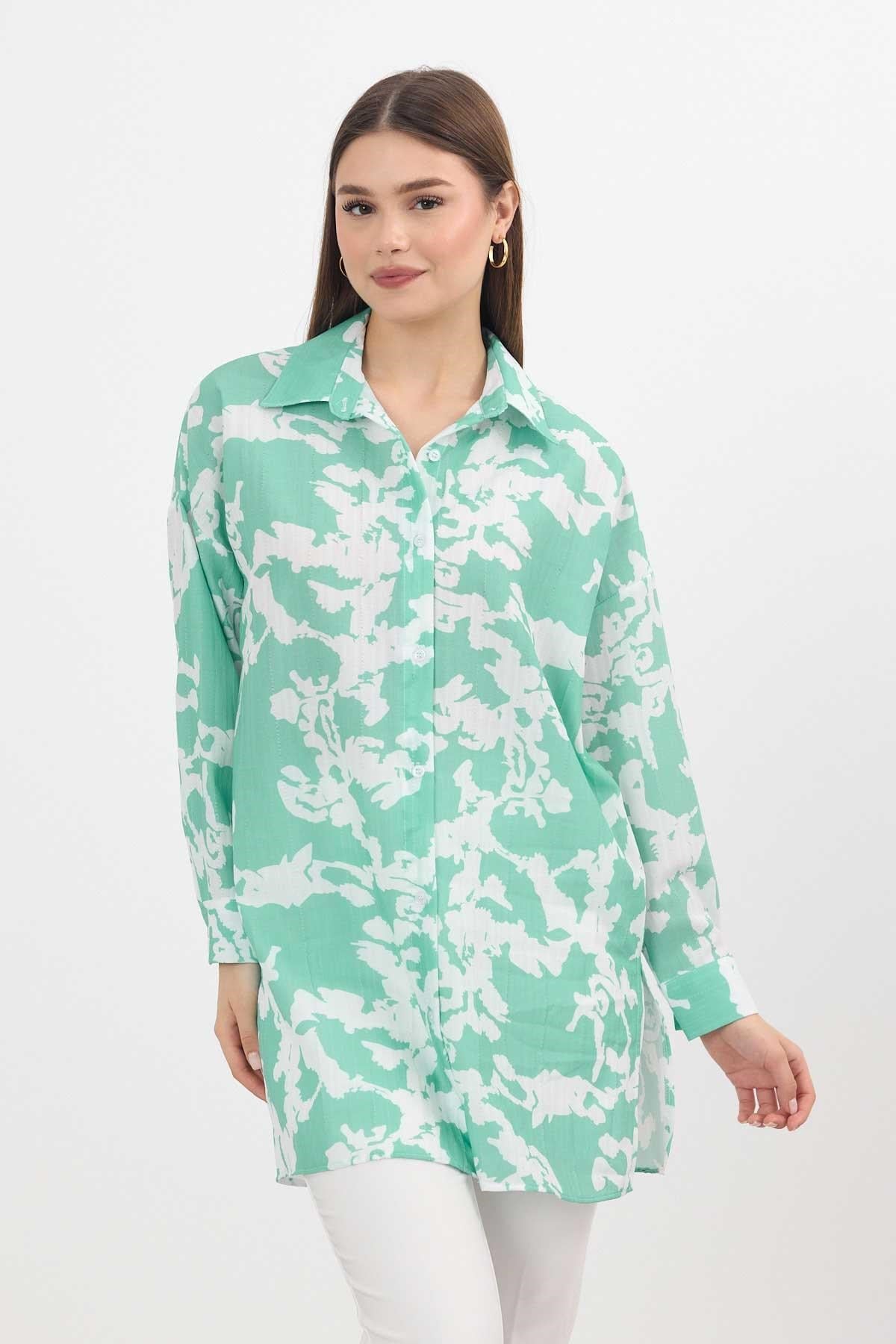 Mint Desenli Tunik 4401A