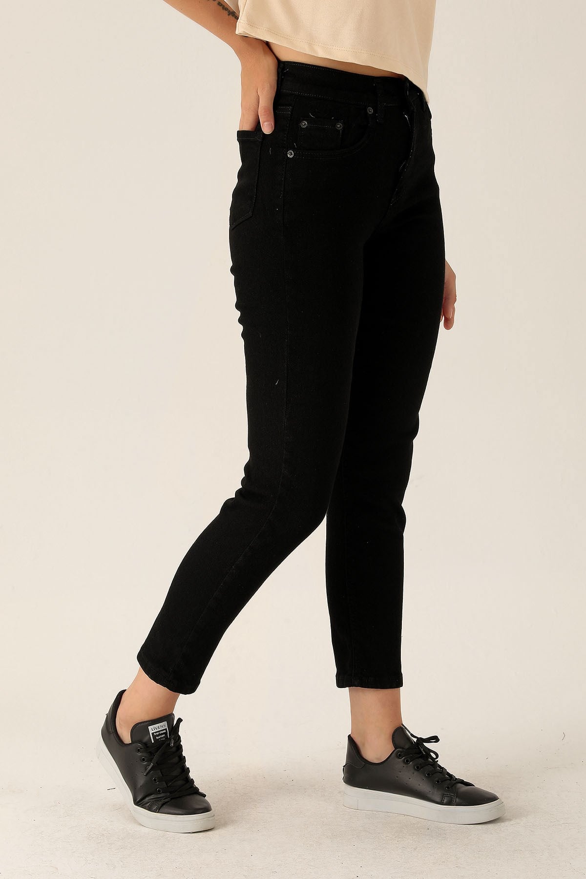 Mom Jean - 5021-1 Siyah
