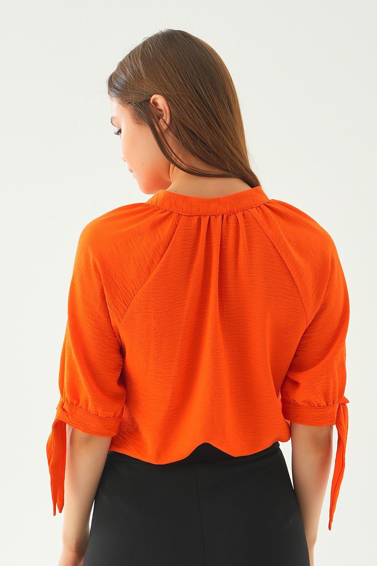 Orange Fakir Kol Bağlamalı Gömlek 6743A