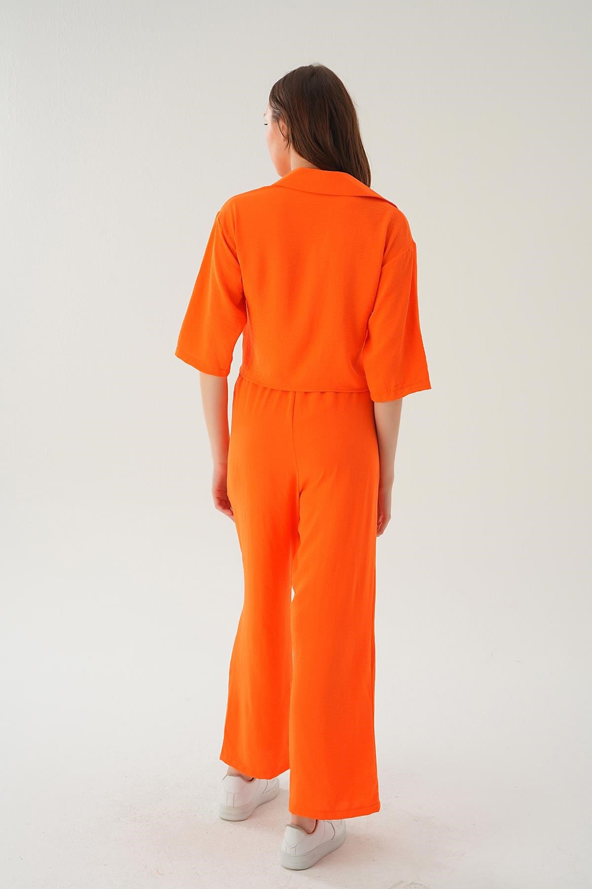 Orange Gömlek Detay Pantolon Takım 4161A