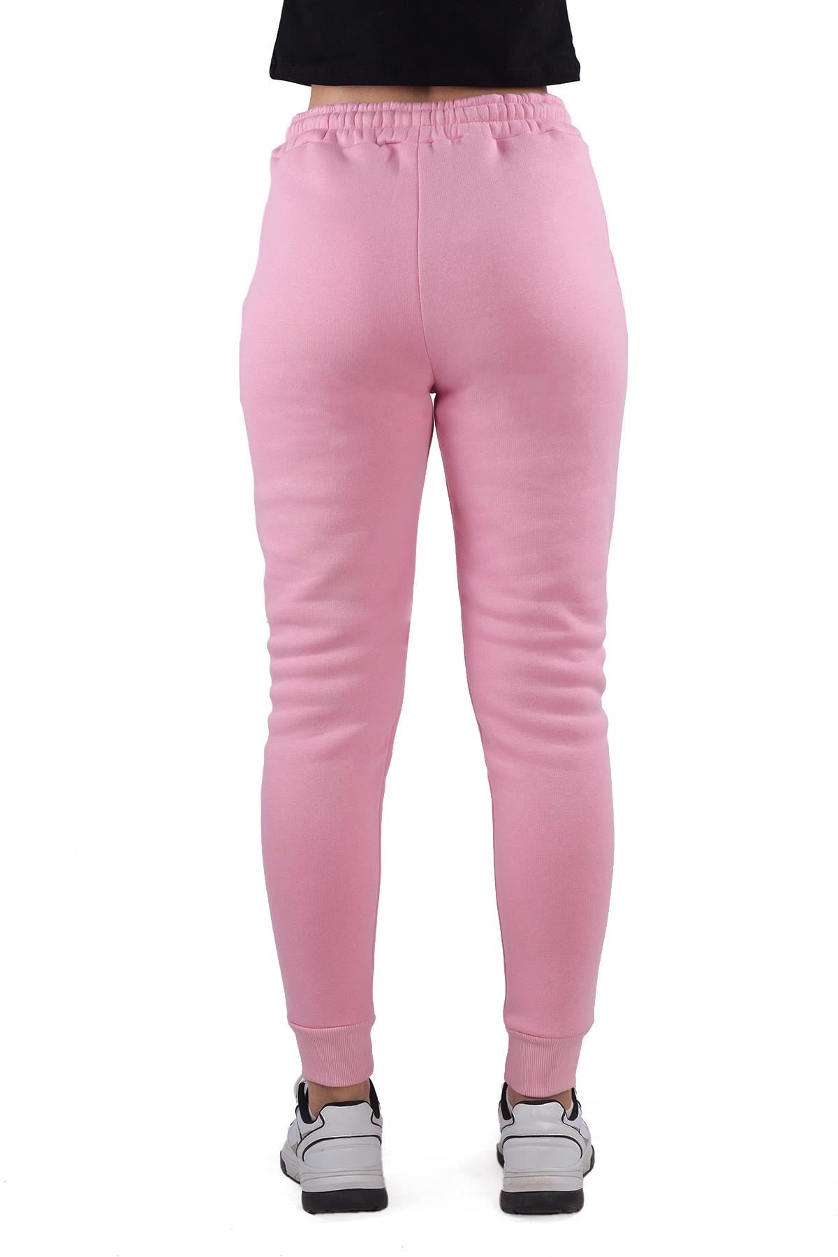 Pembe Paça Fermuar Detay Eşofman 9146M