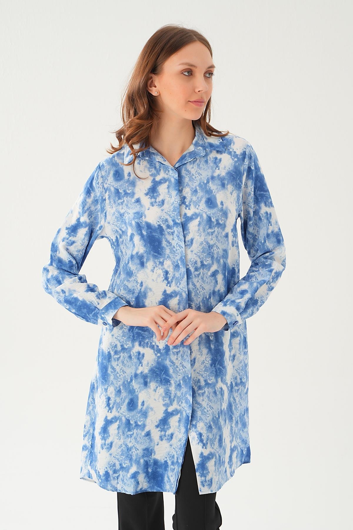 Saks Desenli Tunik 4236A