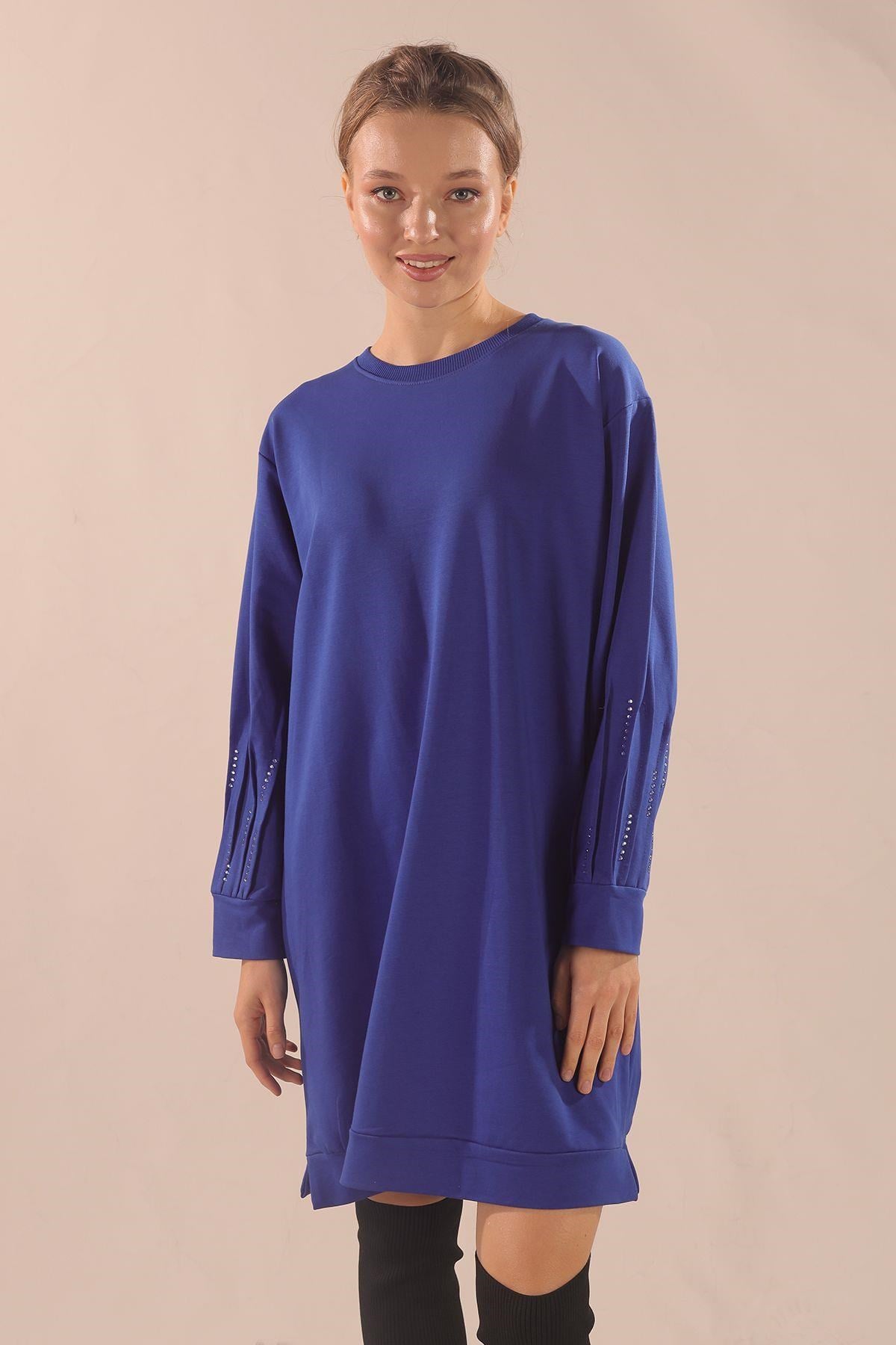 Saks Kol Pile Taş Detay Sweat 3434
