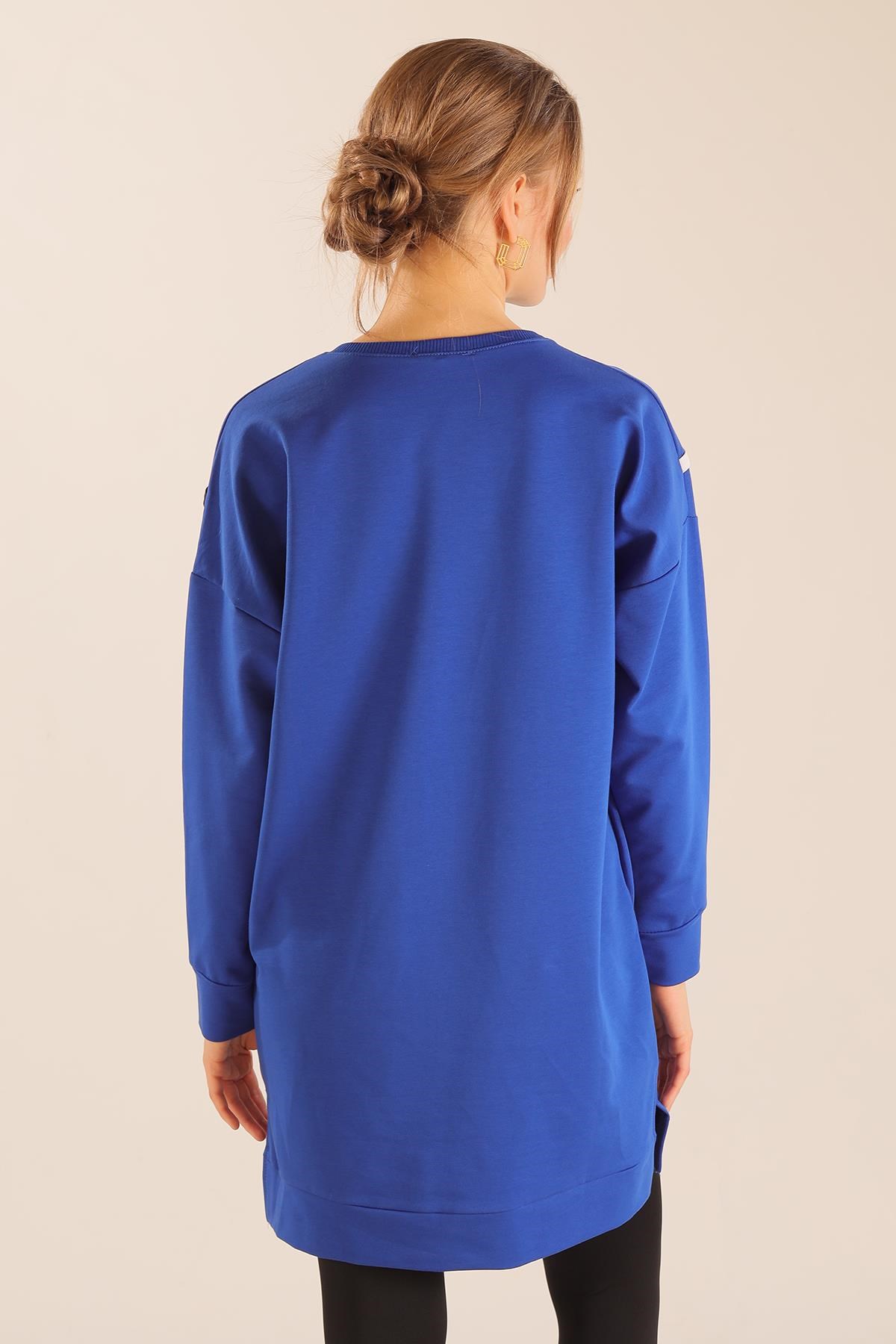 Saks Şerit Detay Sweat 2649