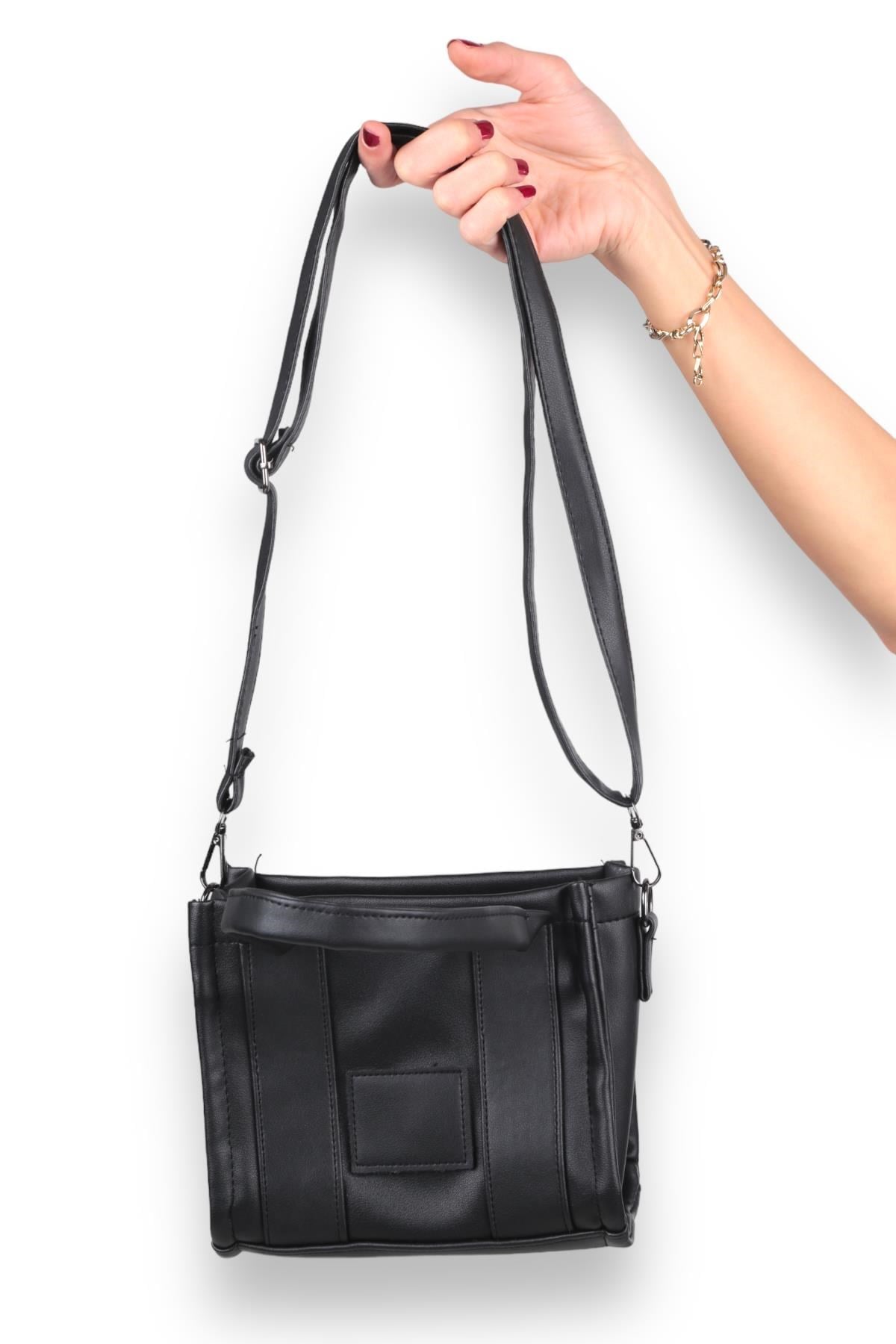 Siyah Small Tote Çanta 9280