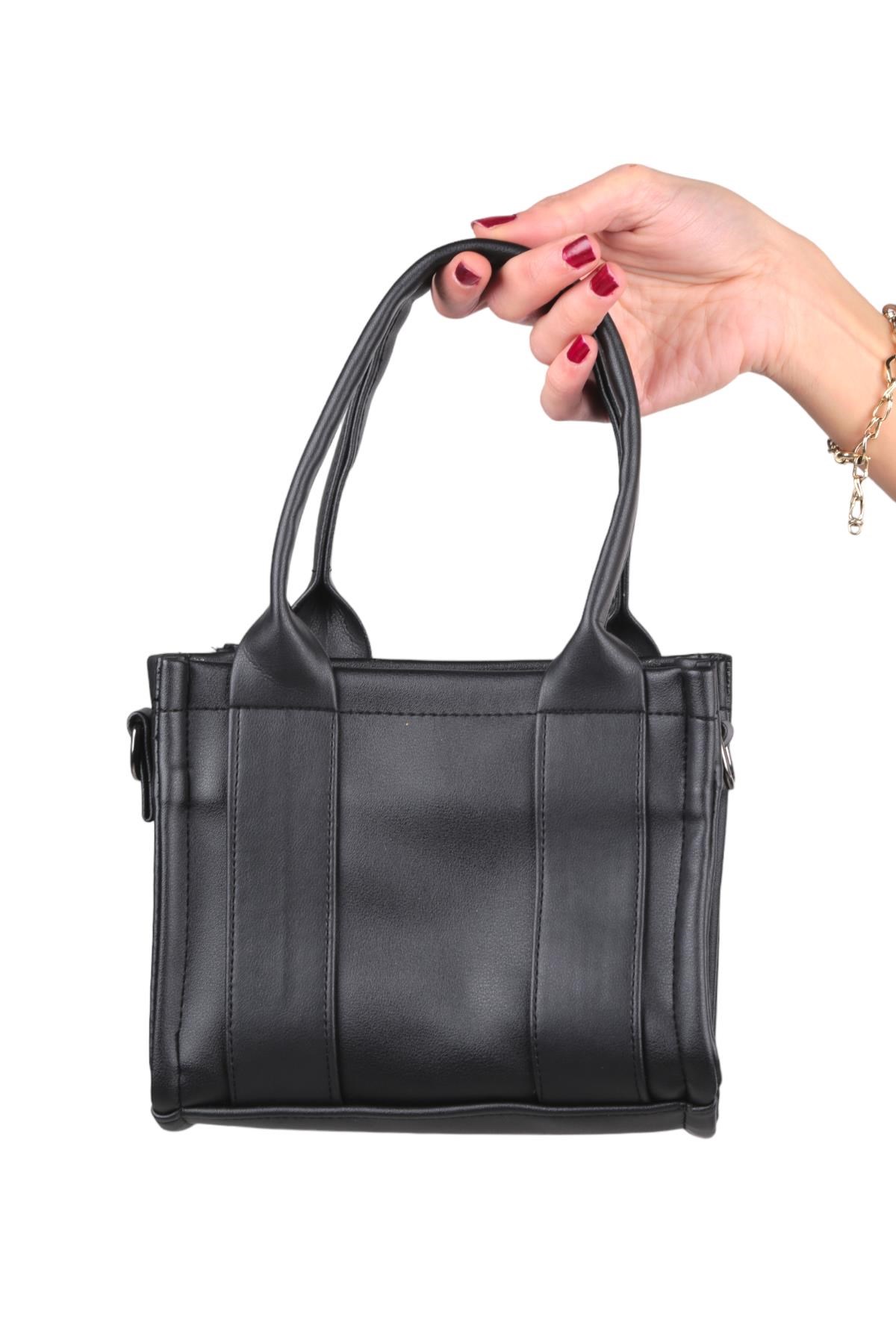 Siyah Small Tote Çanta 9280