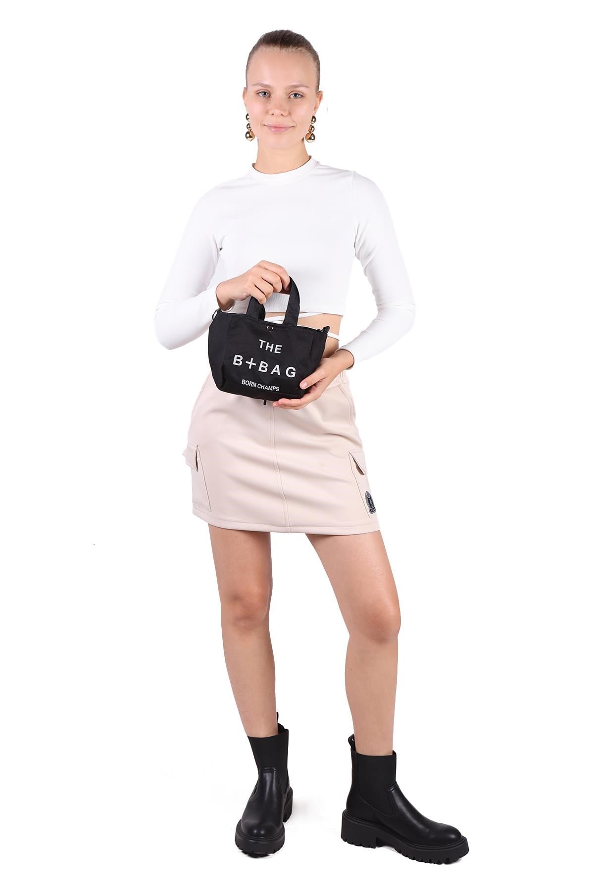 Siyah The B-Bag Mini Çanta 9204