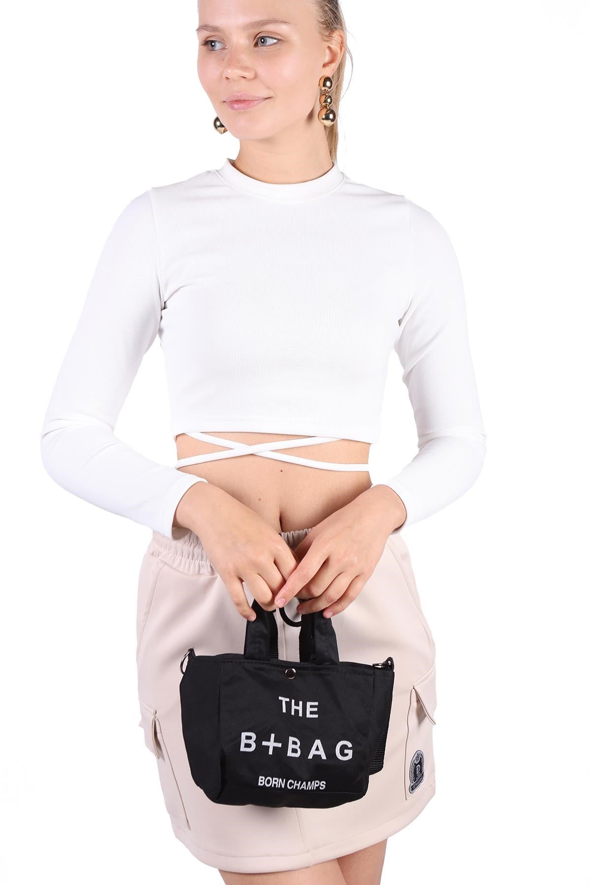 Siyah The B-Bag Mini Çanta 9204