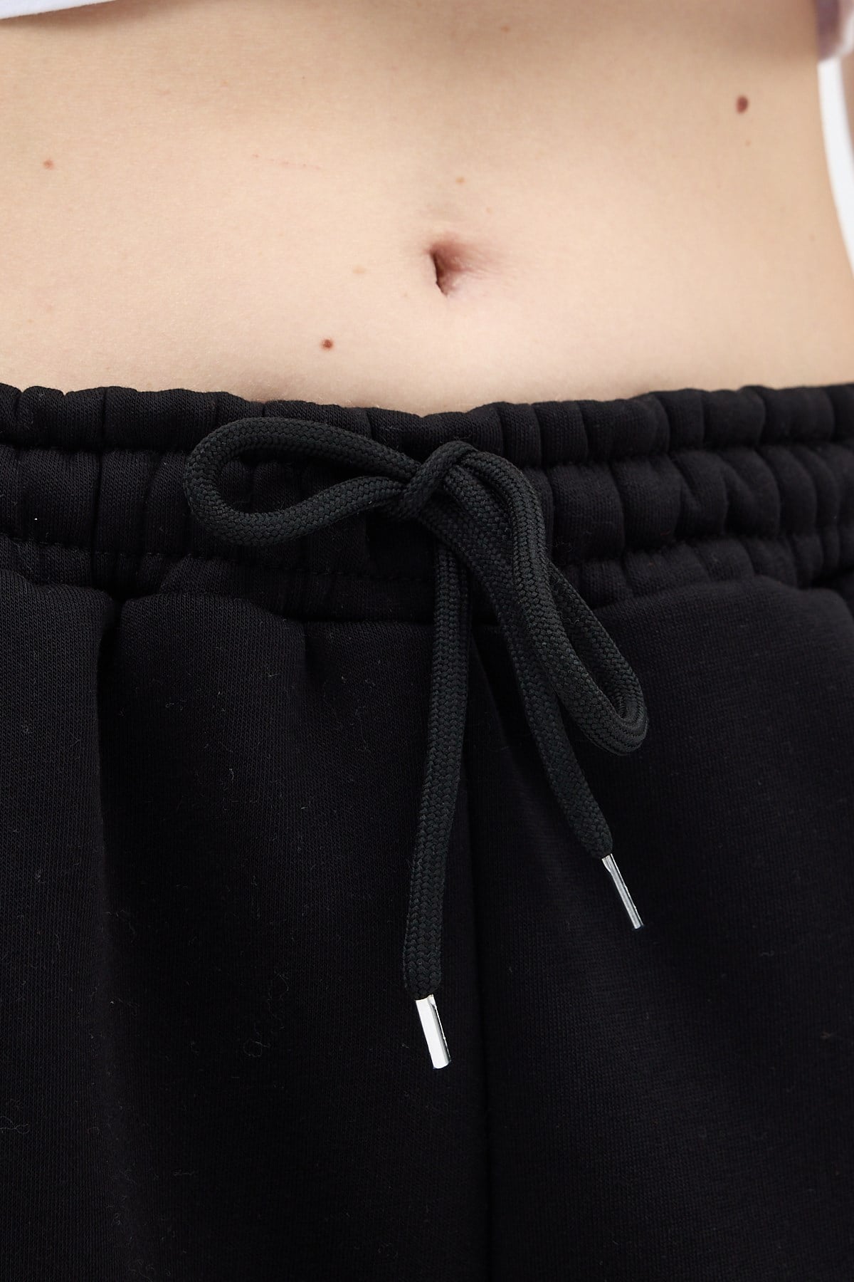 Siyah Yazı Nakışlı Kadın Jogger Eşofman Altı 9219M