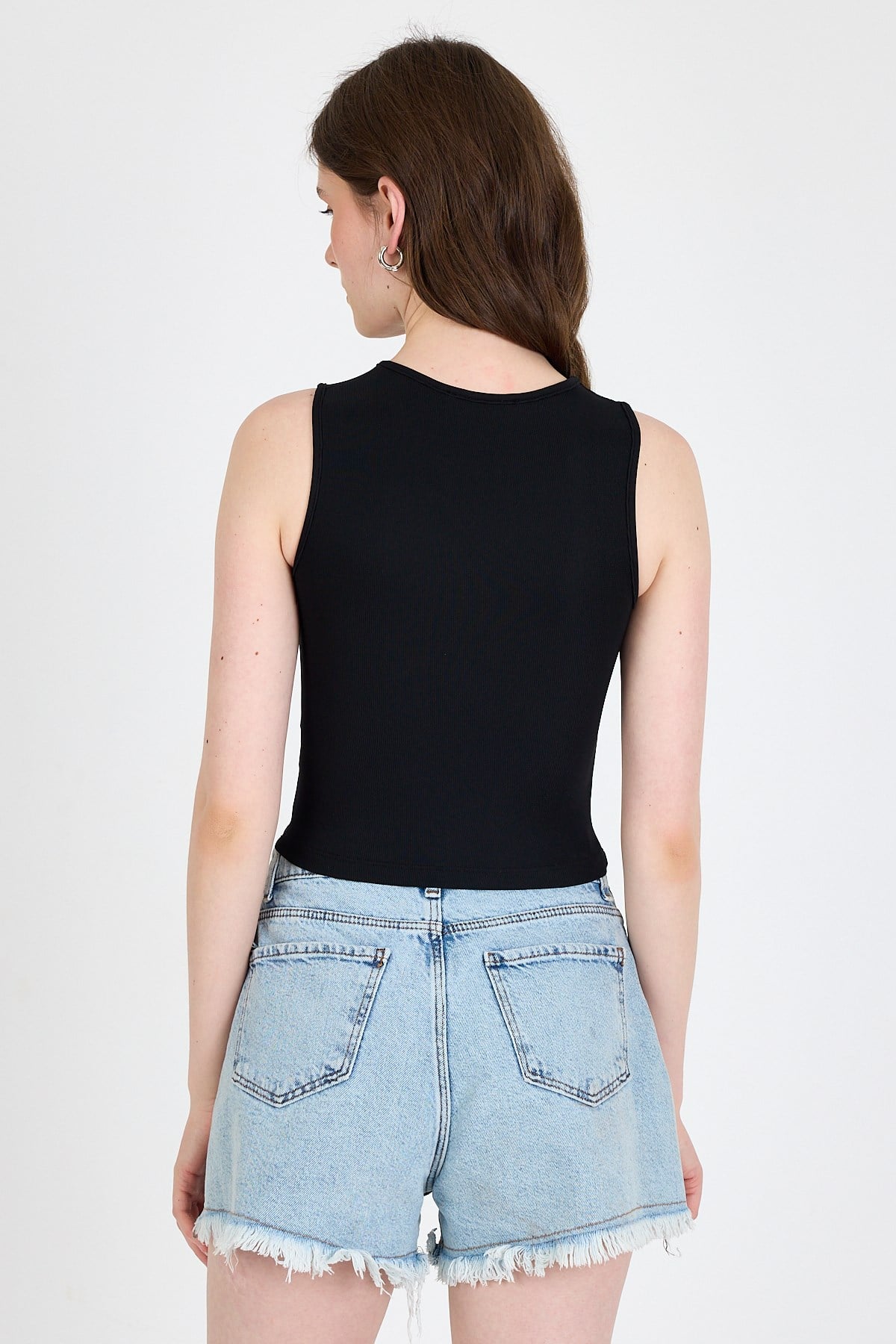 Syah Fiyonk İşlemeli Crop Örme Atlet 0849
