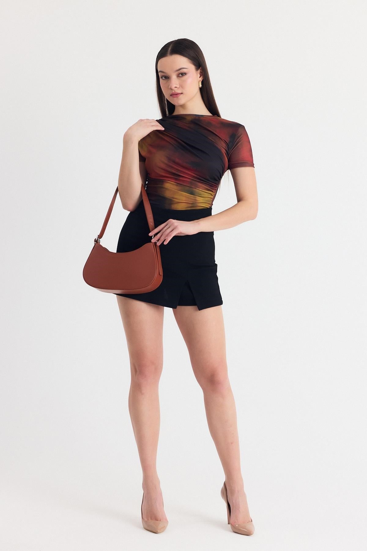 Taba Oval Baget Çanta 3001