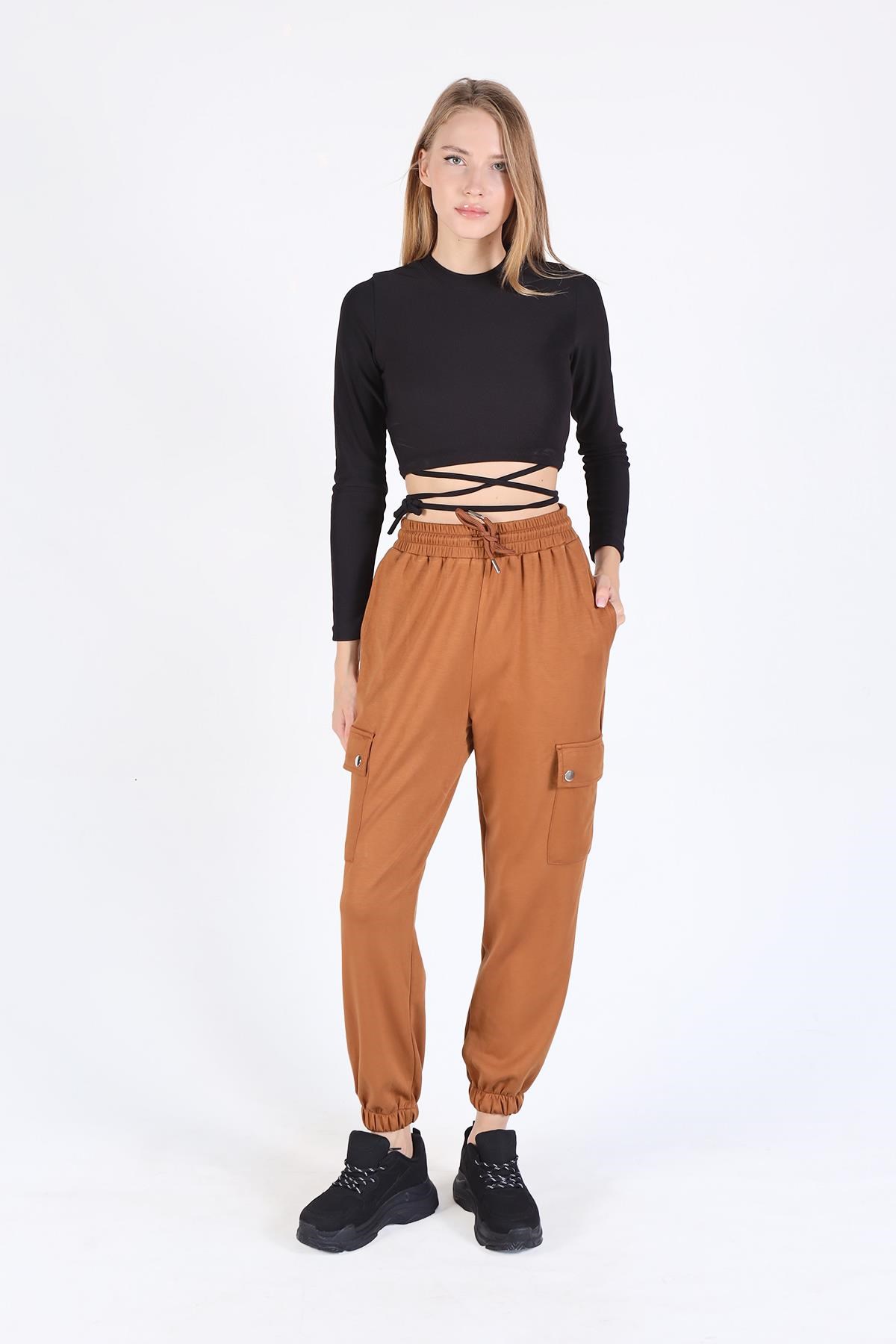 Taba Paça Lastik Kargo Cep Eşofman 4285A