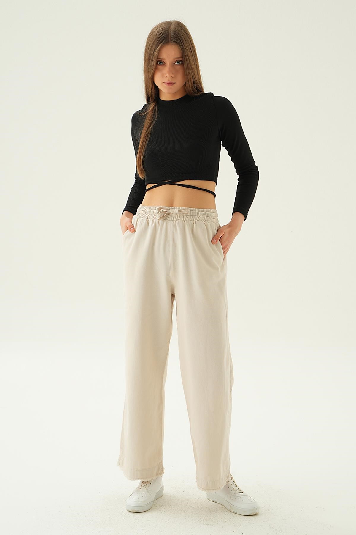Taş Bol Paça Pantolon 4760