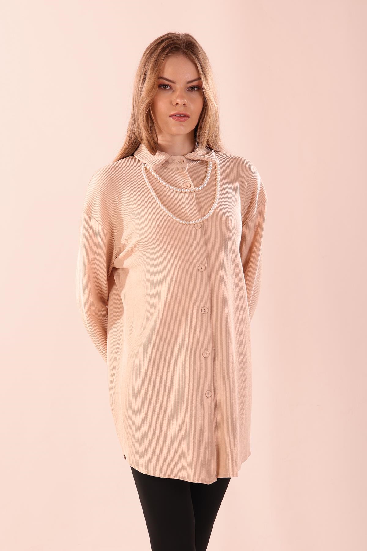 Taş İnci Kolyeli Tunik 5462