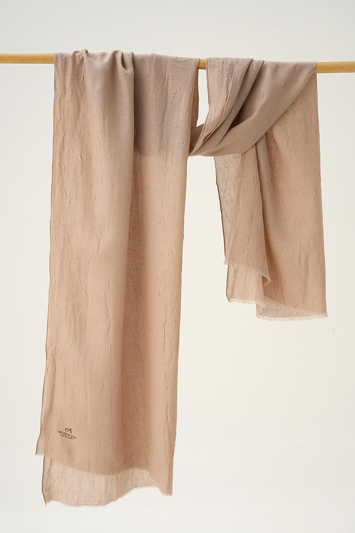 Vizon Bambu Kraş Şal 5675