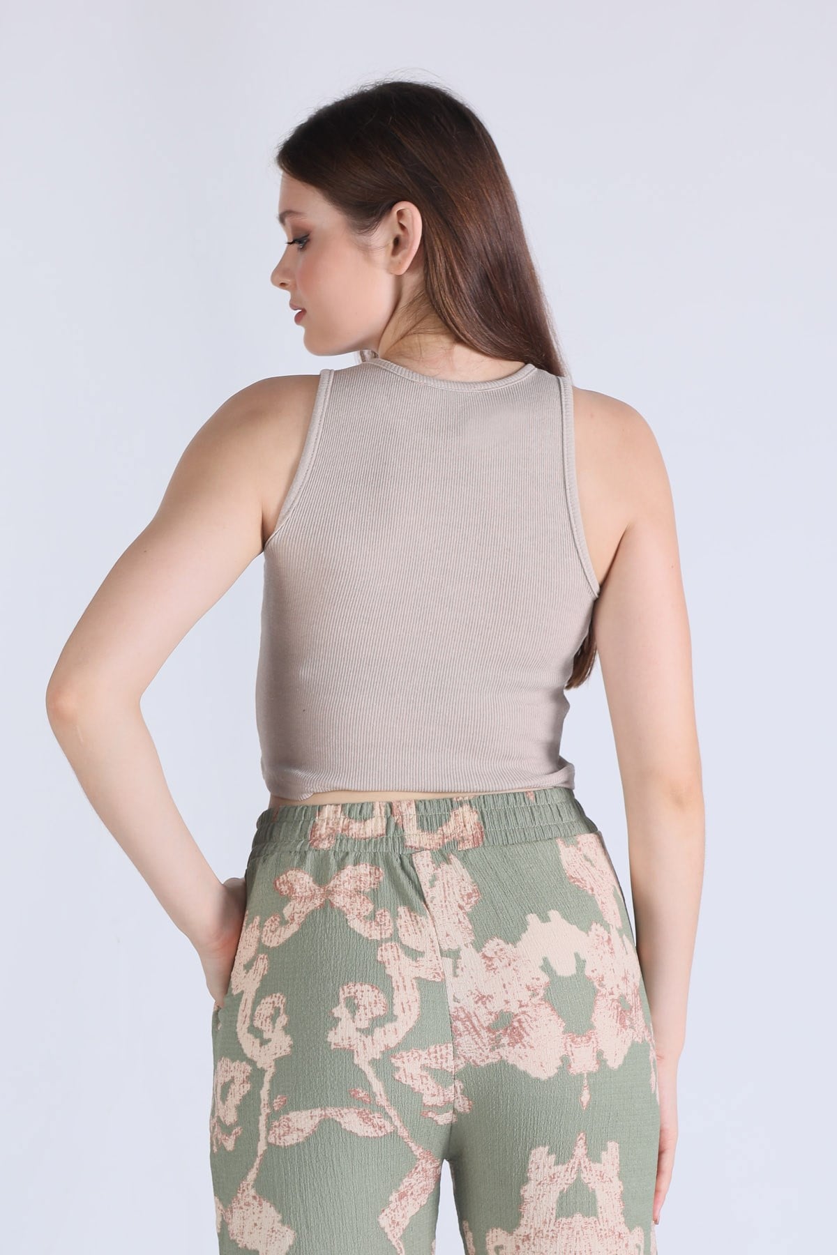 Vizon Fitilli Crop Kadın Atlet 1312