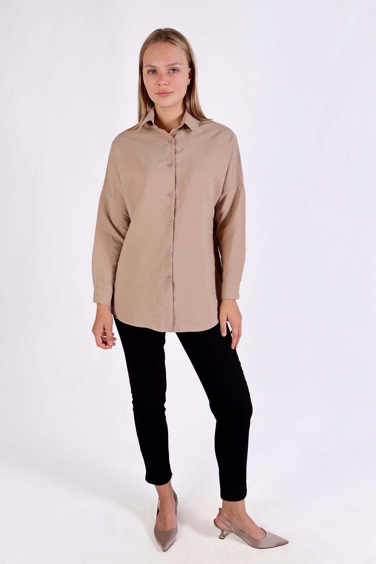 Vizon Oversize Klasik Gömlek 4305A