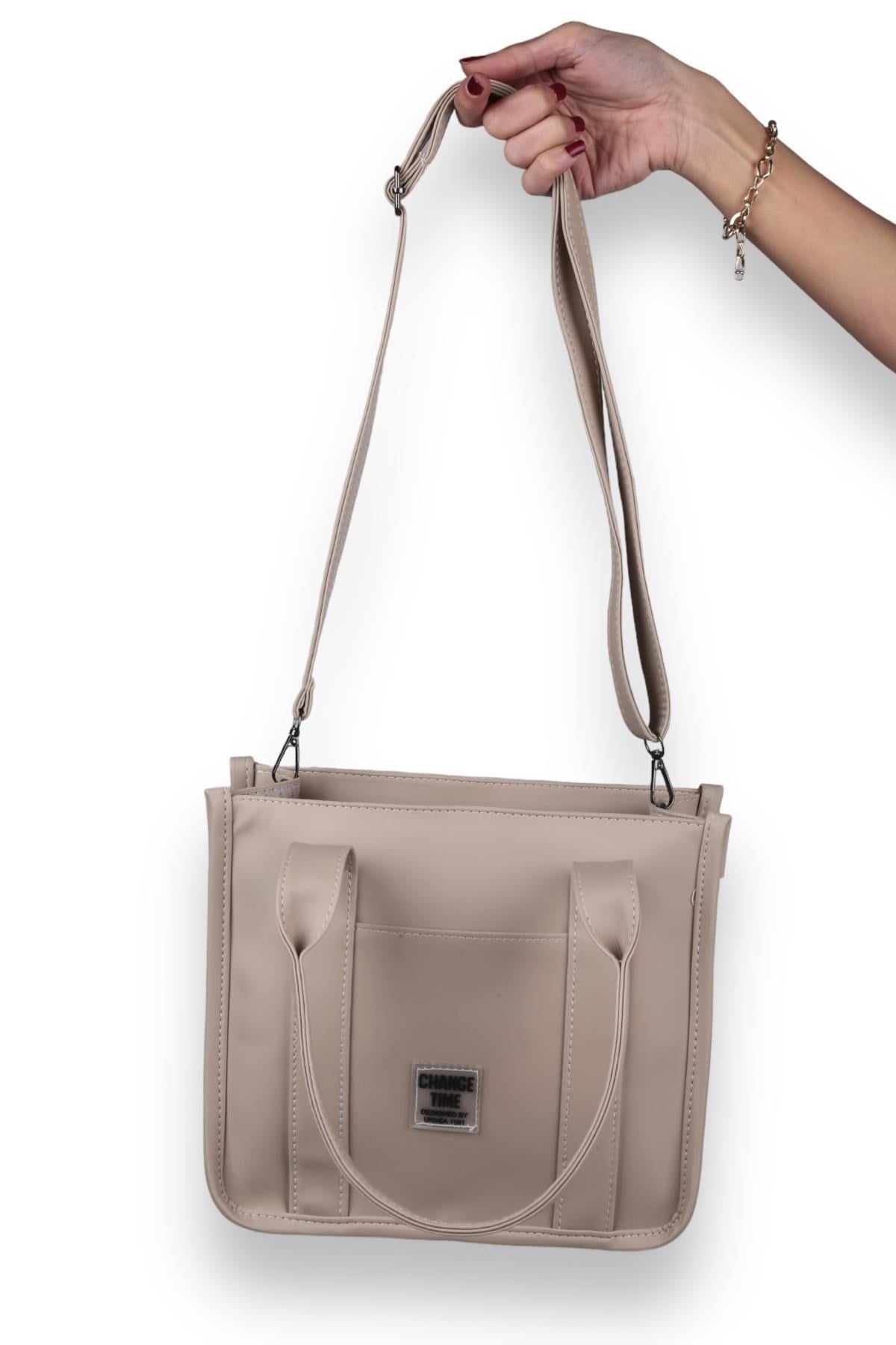 Vizon Saten Tote Çanta 9253