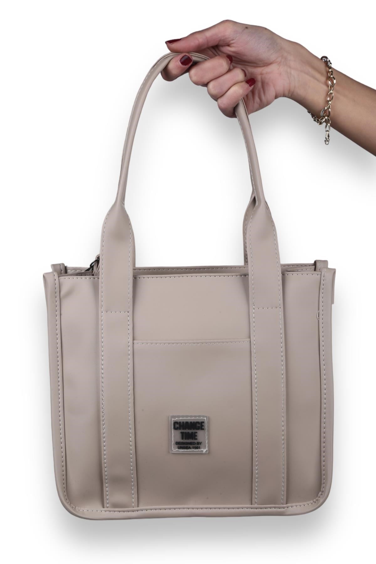 Vizon Saten Tote Çanta 9253