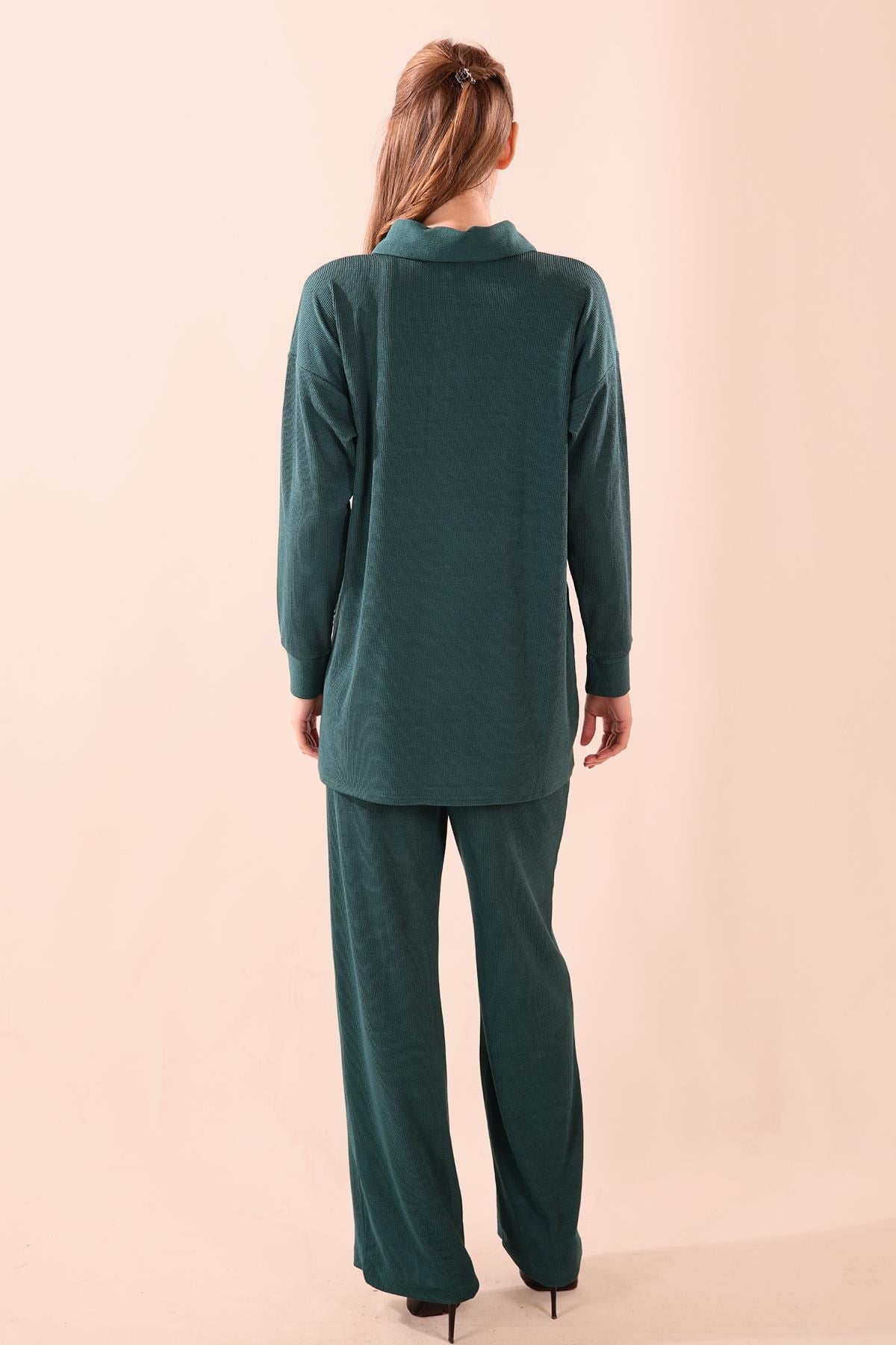 Zümrüt Fermuarlı Tunik Pantolon Takım 5471