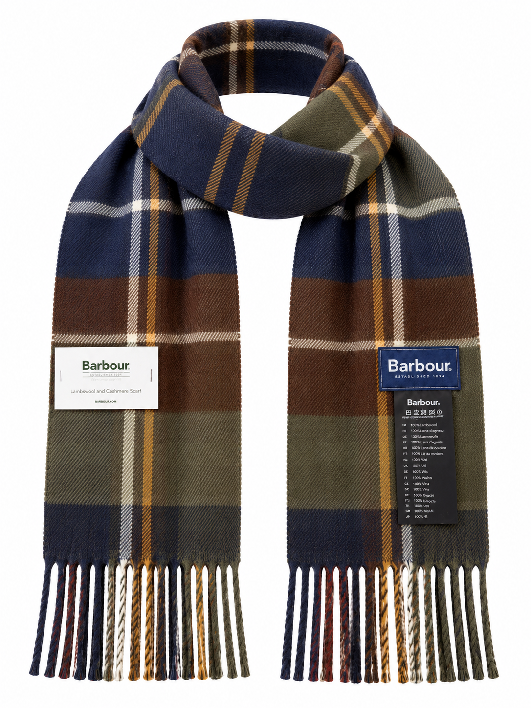 BARBOUR CASHMERE ATKI YEŞİL