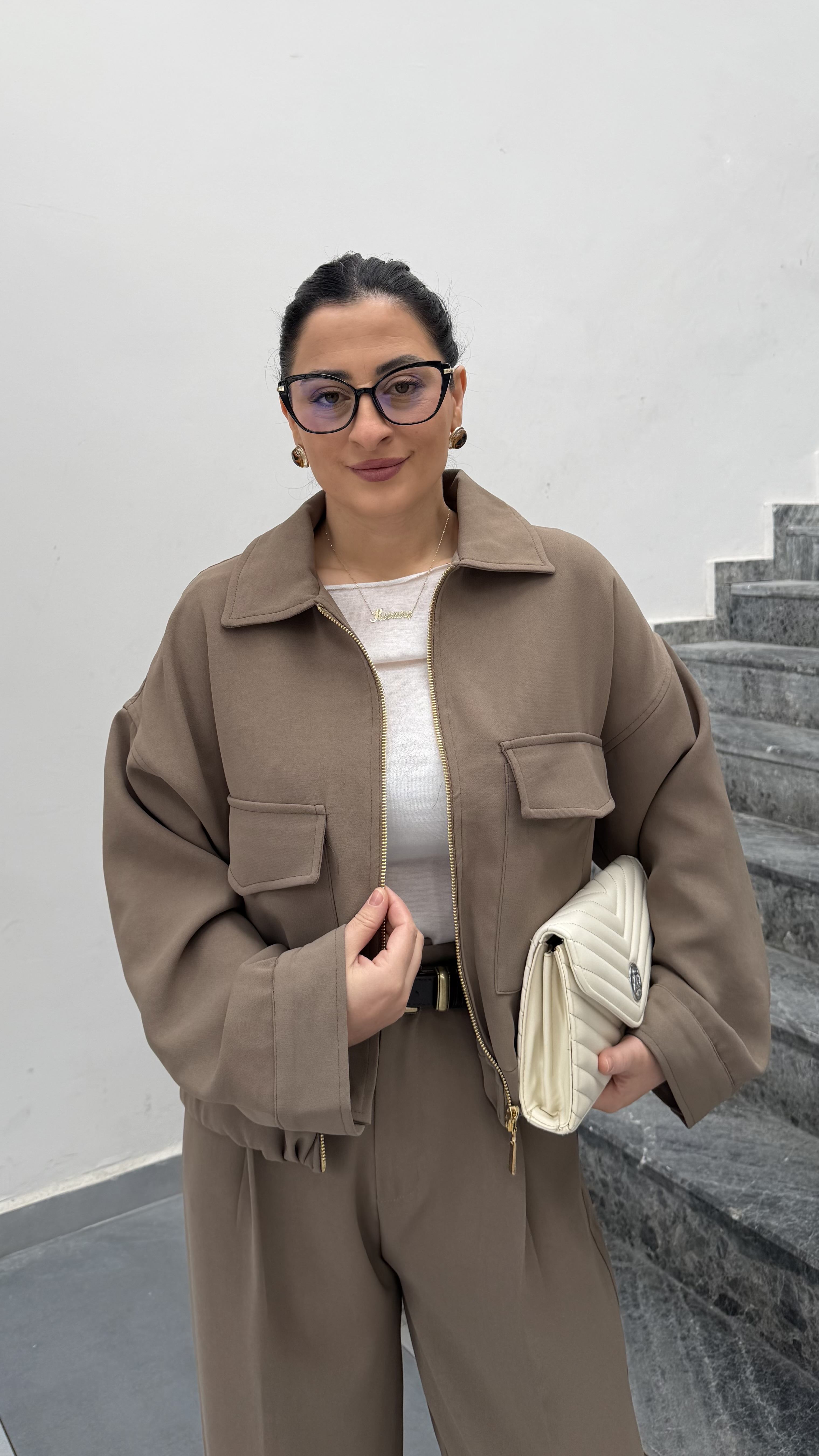 CEP DETAYLI BOMBER CEKET-VİZON
