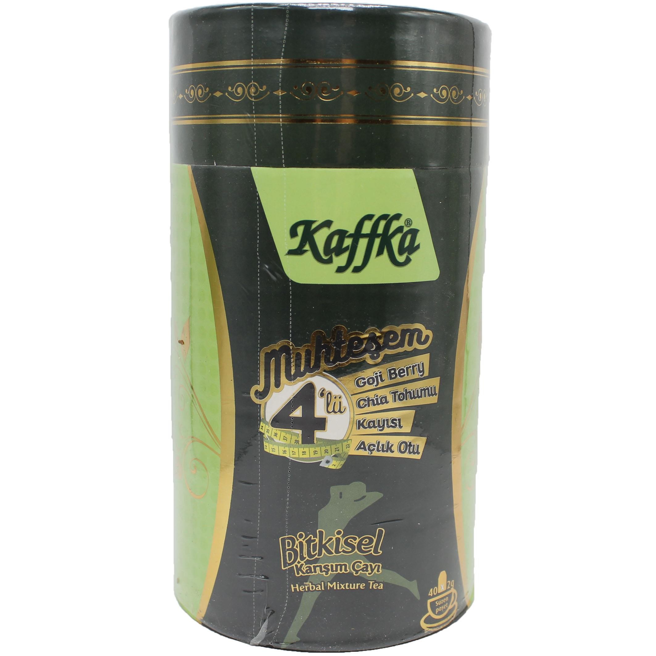 Kaffkaform Muhteşem Dörtlü Bitkisel Karışım Çayı 40x2 gr Süzen Poşet.