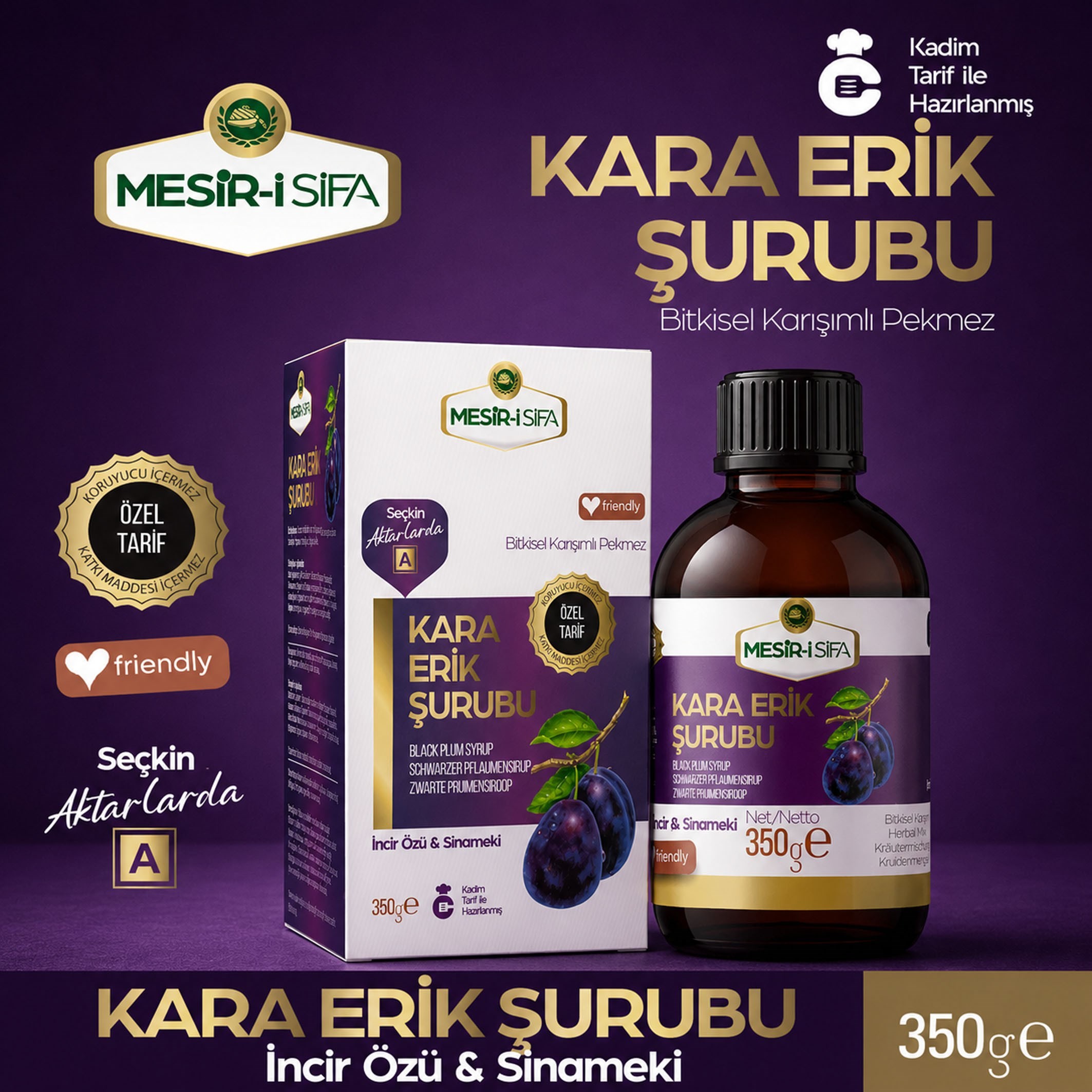 Kara Erik Şurubu 350 Gr Mesir-i Şifa