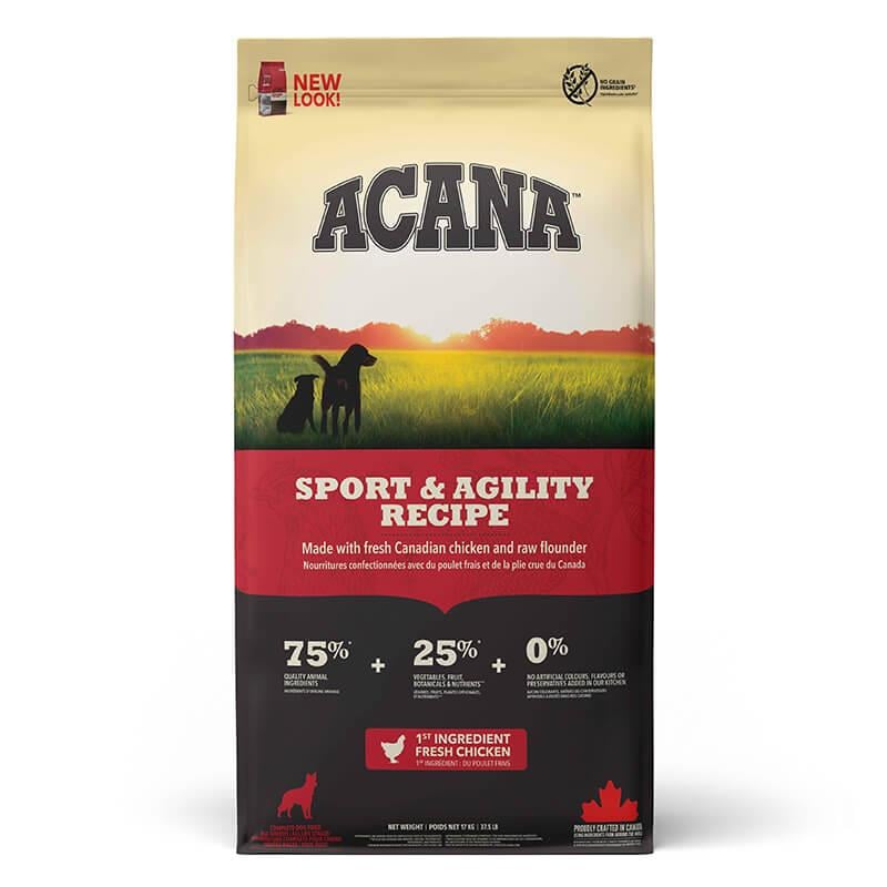 Acana Sport Agility, Yüksek Performanslı Tüm Irklar Köpek Maması 17 Kg, Yetişkin Köpek Maması, Acana