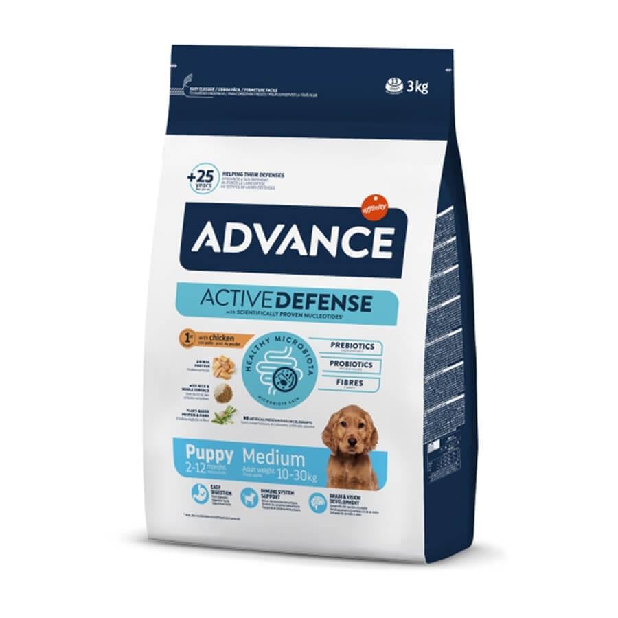 Advance Puppy Protect Tavuklu Pirinçli Orta Irk Yavru Köpek Maması 3Kg, Yavru Köpek Maması, Advance