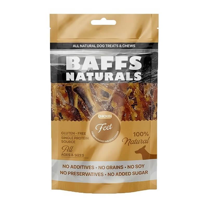 Baffs Natural Tavuk Ayağı Köpek Ödülü 100 Gr, Köpek Atıştırmalıkları, Baffs
