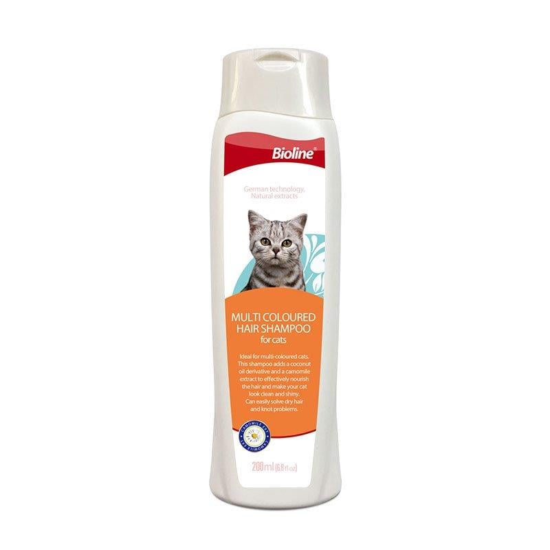 Bioline Çok Renkli Tüylü Kediler İçin Şampuan 200ml, Kedi Temizlik Ürünleri, Biovet