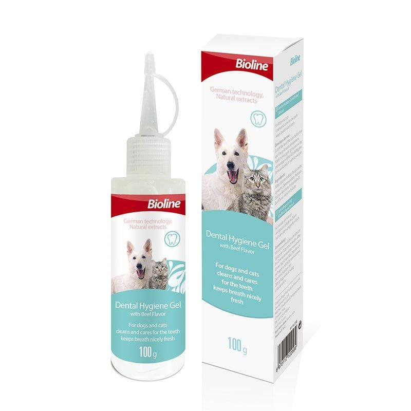 Bioline Kedi ve Köpek Biftekli Diş Jeli 100gr, Köpek Ağız ve Diş Sağlığı Ürünleri, Biovet