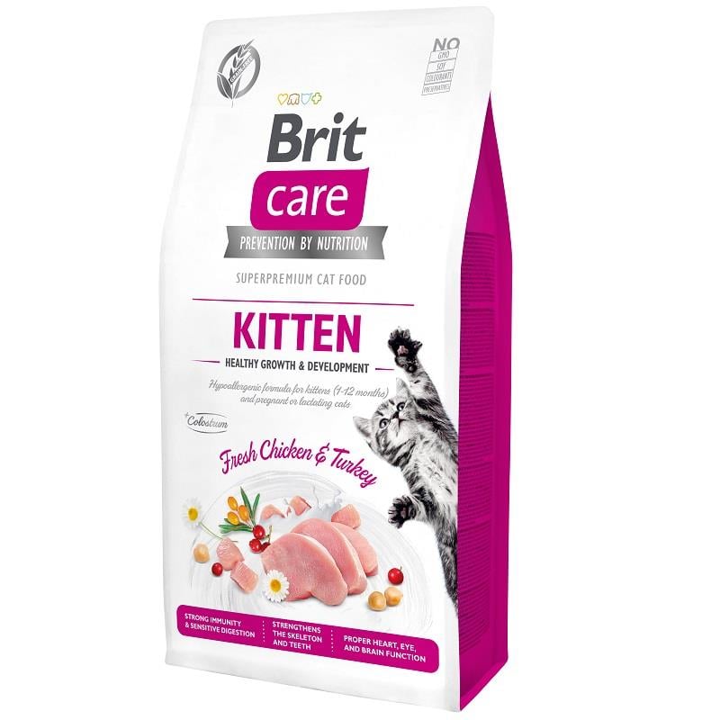 Brit Care Tahılsız Healthy Growth Tavuk Hindili Yavru Kedi Maması 7kg, Yavru Kedi Maması, Brit Care